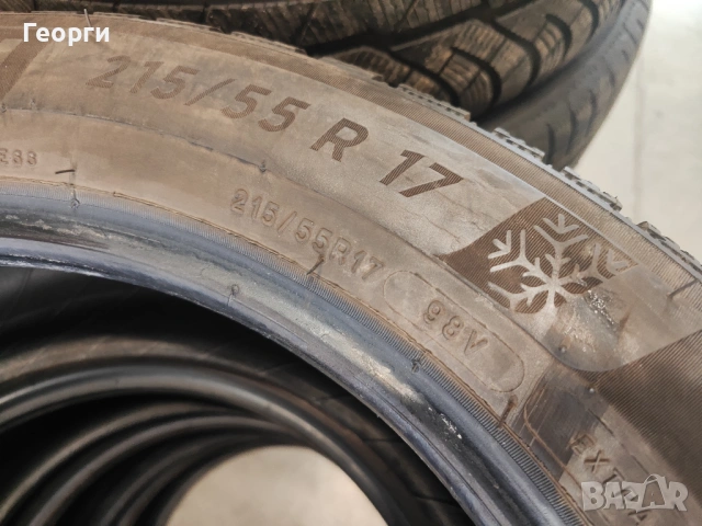 4бр.зимни гуми 215/55/17 Michelin, снимка 3 - Гуми и джанти - 54106878