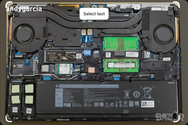  Dell Precision 7560/Core i7-11850H/NVidia RTX A3000 6GB/16GB RAM/512GB SSD/15.6 IPS 100% DCIP-3, снимка 8 - Лаптопи за игри - 54896296