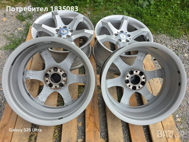 Лети джанти 17ки 5х112 Mercedes Sport Pack, снимка 11 - Гуми и джанти - 55408075