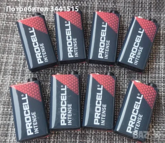 8 бр. Procell Duracell 9V Алкални Батерии PC1604 / 6LR61 