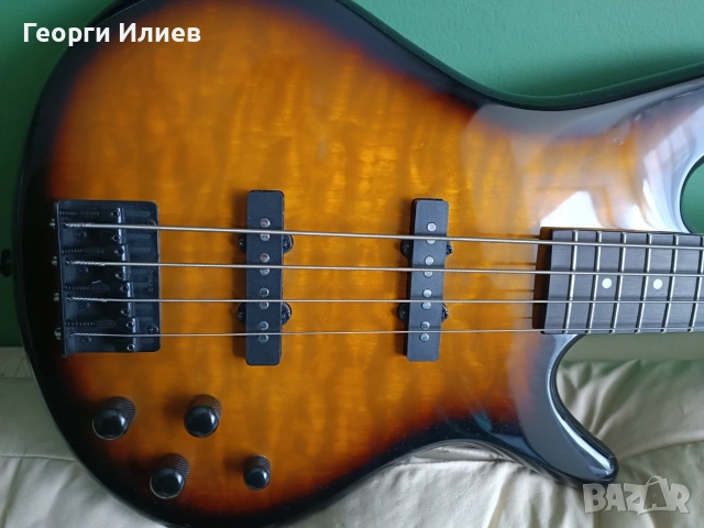 Бас китара Ibanez GSR280QA, усилвател Promethean, снимка 3 - Китари - 55228162