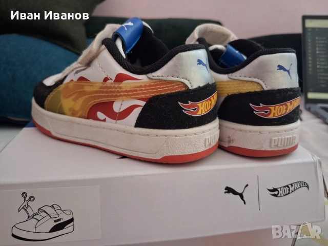 Оригинални детски маратонки Puma - Hot Wheels, снимка 6 - Детски маратонки - 54455015