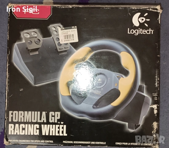 Logitech FORMULA GP RACING WHEEL Волан - ВСИЧКО В КУТИЯТА, снимка 2 - Джойстици и геймпадове - 54807484