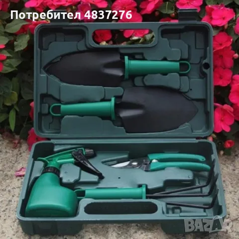 Градински инструменти 5 в 1 с куфар и ръчна градинска пръскачка 5 L, снимка 2 - Градински инструменти - 55571412