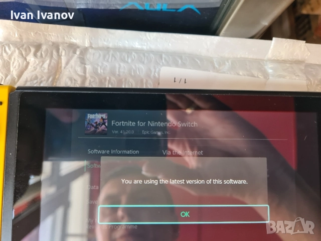 Конзола Nintendo Switch Fortnite Special Edition + Asphalt, снимка 11 - Nintendo конзоли - 55534498