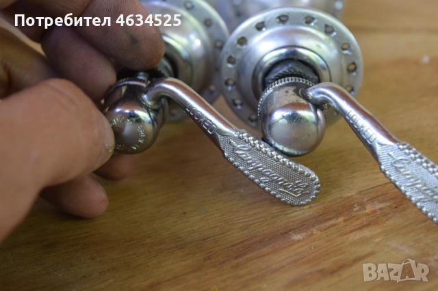 Ретро Шосейни Главини Campagnolo Record 32 дупки Комплект, снимка 4 - Части за велосипеди - 54884772