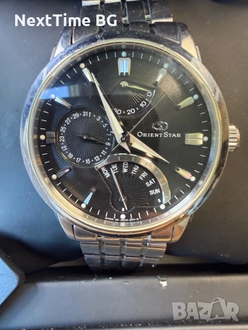Автоматичен часовник Orient Star Retrograde — Пълен комплект, снимка 2 - Мъжки - 54901731