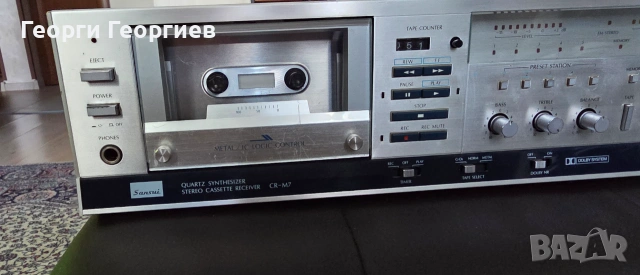 Продавам стерео касет ресивър SANSUI CR-M7, снимка 3 - Ресийвъри, усилватели, смесителни пултове - 55172640