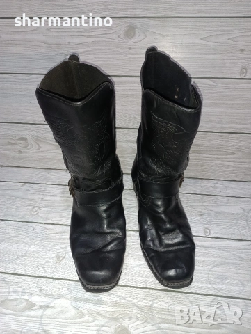 Каубойски Кожени ботуши N 41,5 Unisex, снимка 4 - Дамски ботуши - 54488227