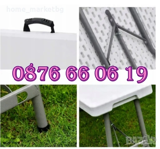 Сгъваема пейка за кетъринг 180 cм за 4 човека, снимка 3 - Градински мебели, декорация  - 54287530