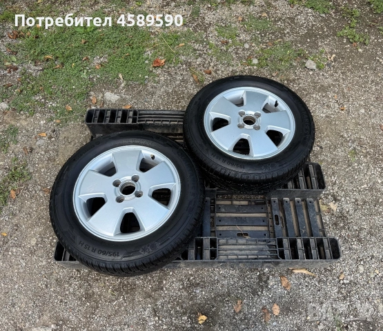 2бр.НОВИ Резервни гуми+АЛУМИНИЕВИ ДЖАНТИ 15цола 4x100-Opel,Chevrolet,Fiat