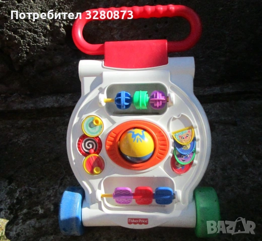 2в1 - проходилка за бутане с активности Fisher Price