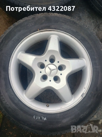 Джанти с гуми 17" 5х112  Mercedes ML 163, снимка 7 - Гуми и джанти - 54678688