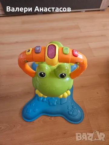 VTech Bounce & Laugh Frog – музикална жаба за скачане / активна бебешка играчка