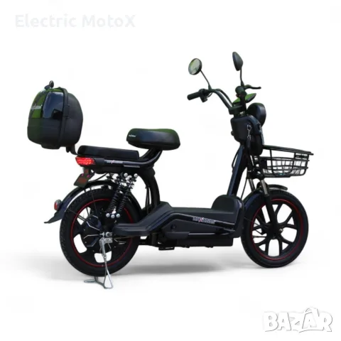 Електрически двуместен скутер – велосипед със 18″ гуми, 750W, 48V/20Ah, снимка 3 - Мотоциклети и мототехника - 55424602