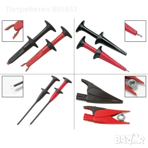 Fluke TLK-225 Комплект сонди и накрайници / SureGrip Master Accessory Set, снимка 3 - Други инструменти - 54922691