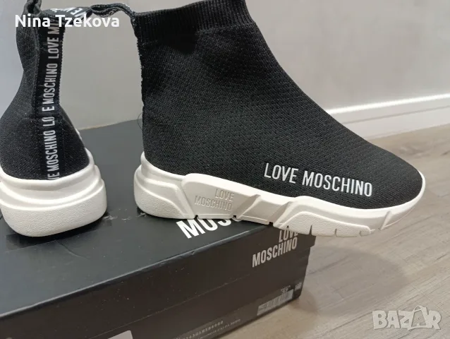 Оригинални дамски сникърси Love Moschino 37 номер, снимка 5 - Кецове - 55452424