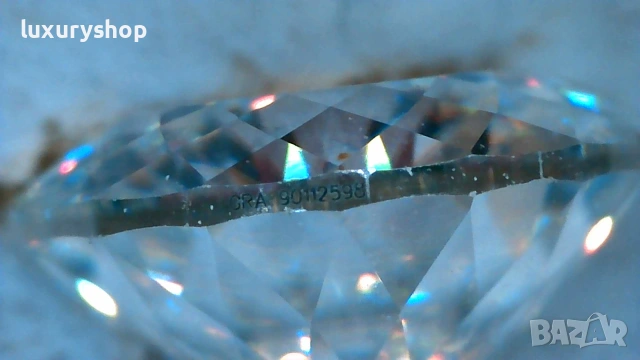 Диамант, Moissanite 100 faceted cut, със сертификат, гравиран номер на камъка - 35 евро - 1 карат, снимка 13 - Пръстени - 55082974