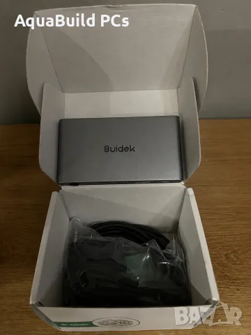 Suidek USB C KVM превключвател за 1 монитор и 2 компютъра, нов, снимка 9 - Кабели и адаптери - 55540315