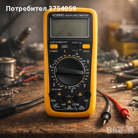 Цифров мултицет - за професионална и домашна употреба DT-890D и VC890 C+, снимка 4 - Друга електроника - 55178757