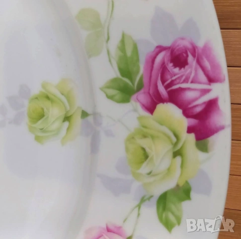 Порцеланови плата с рози - Rosenthal "Hortense", снимка 4 - Сервизи - 49874299
