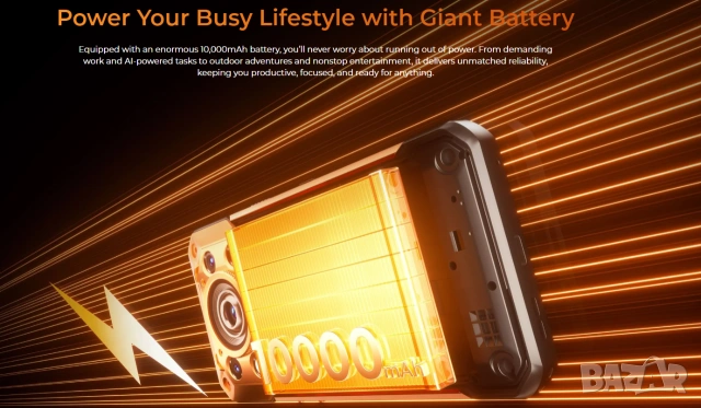 OUKITEL WP500 Ultra 5G - 6.78", 12GB+24GB/1TB, 108MP+Night+Thermal, защита IP68/IP69K/MIL-STD810H, снимка 14 - Други - 55070807