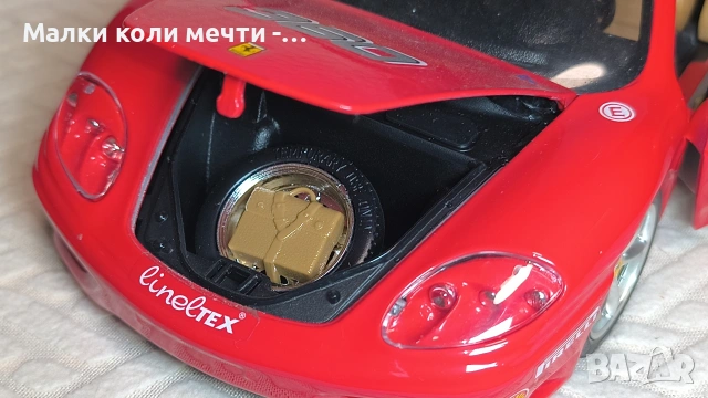 метална количка Ferrari 360 Мodena , мащаб 1:18, снимка 3 - Колекции - 54900472