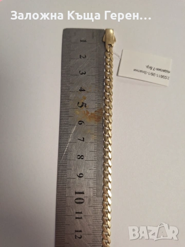 Мъжка златна гривна - 7,50 гр., снимка 3 - Гривни - 55088599