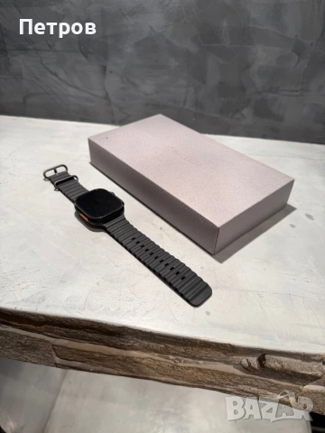 100% battery! Apple Watch Ultra 2  Black Titanium black ocean 49 mm, снимка 5 - Смарт гривни - 54543182