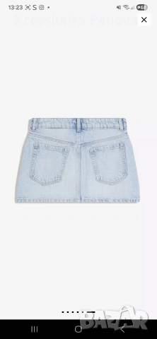 Дънкова пола, снимка 2 - Поли - 54301402