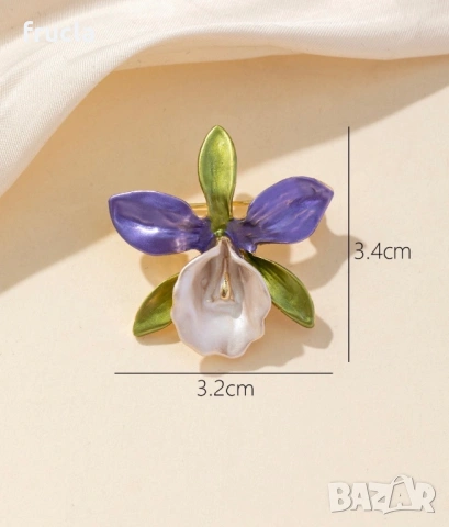 Брошка Орхидея Катлея, снимка 2 - Други - 54238928