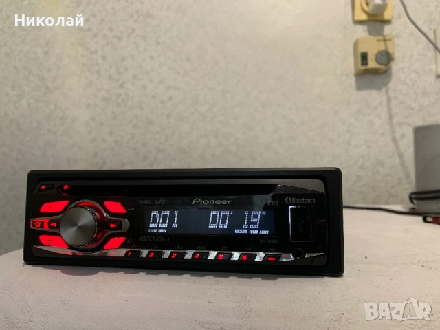 Авто Cd Pioneer Bluetooth, снимка 2 - Аксесоари и консумативи - 54370074