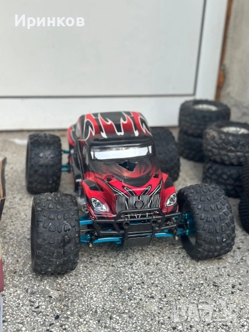 Нитро количка HSP 1/10 Monster truck, снимка 3 - Коли, камиони, мотори, писти - 55140474