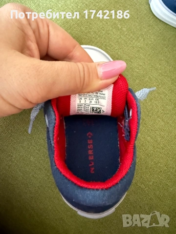 Бебешки/ детски кецове Converse 21 номер, снимка 5 - Детски гуменки - 54846797
