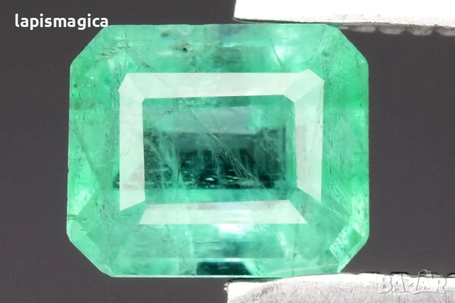 Естествен зелен смарагд от Нигерия 0.49ct 5.2x4.3mm октагон шлифовка