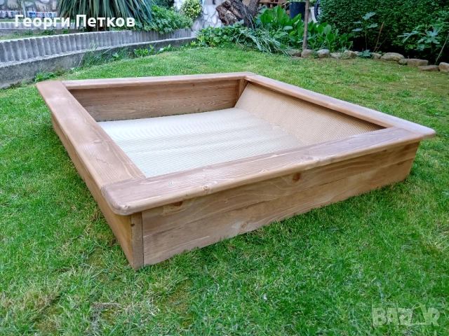 Детски Пясъчник кафяв-110х110х21см. - 57 €, снимка 3 - Други - 54447824