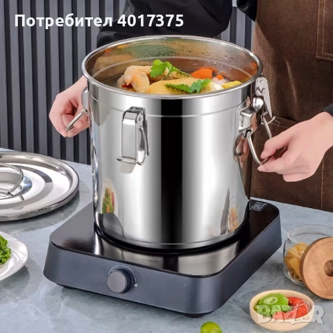 Казан неръждавейка - херметически, снимка 2 - Съдове за готвене - 54016774