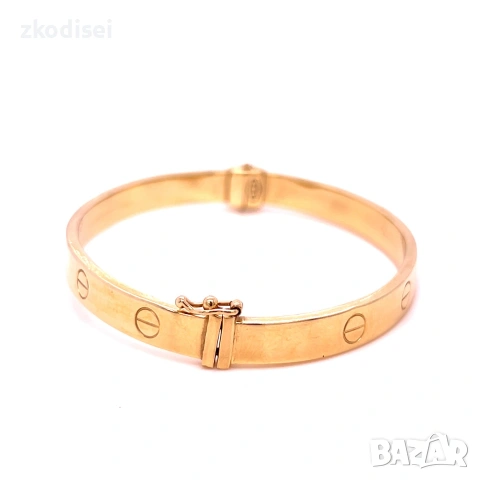 Златна дамска гривна Cartier 6,87гр. 14кр. проба:585 модел:39802-5, снимка 2 - Гривни - 55060558