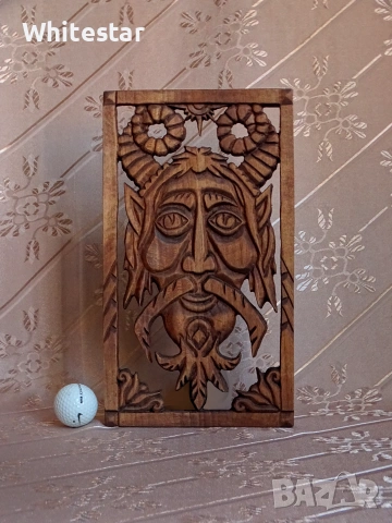 Дърворезба "Сатир", снимка 2 - Пана - 55239128