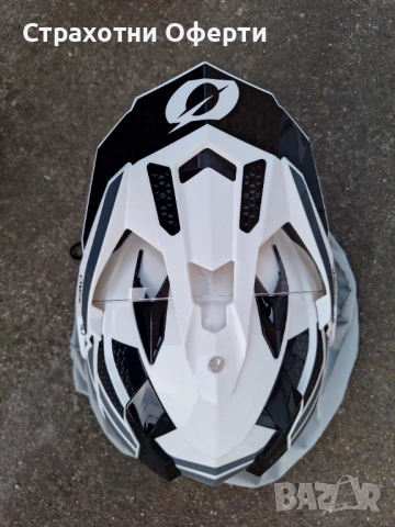 Ендуро каска O'NEAL SIERRA II R white/black/gray v.24 (М 58 см), снимка 7 - Аксесоари и консумативи - 54788445