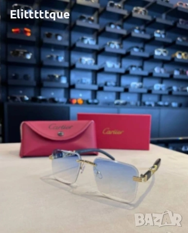 очила с черен обикновен калъф и ув защита chanel cartier Gucci, снимка 10 - Слънчеви и диоптрични очила - 54906041