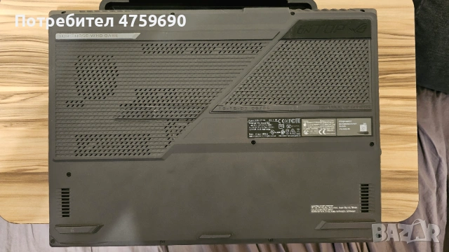 Лаптоп ASUS ROG Strix G17 G713QR, Ryzen 9, 32GB, RTX 3070 8GB, 1TB SSD, снимка 7 - Лаптопи за игри - 54512081