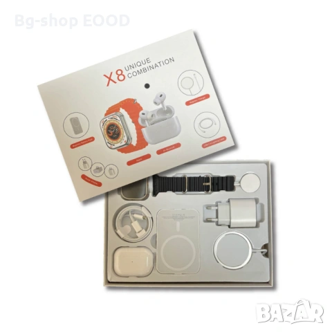 Смарт часовник X8 УUnique Combination, Bluetooth разговори, NFC, 2.02 IPS екран, IP67, снимка 7 - Смарт часовници - 54387360