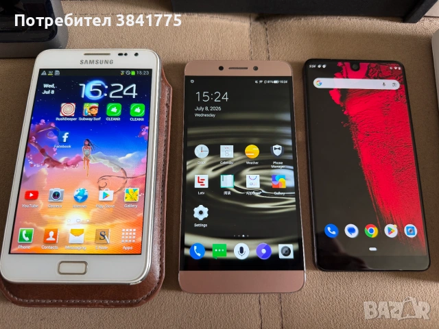 Essential Phone PH-1, Leeco x620, Samsung Galaxy Note SHV-E160S и iphone 5c комплект