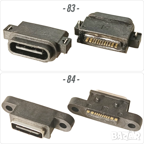 Букса конектор USB Type-C  16 pin ; Waterproof IP67-IP68, снимка 10 - Ремонт на друга електроника - 50675457