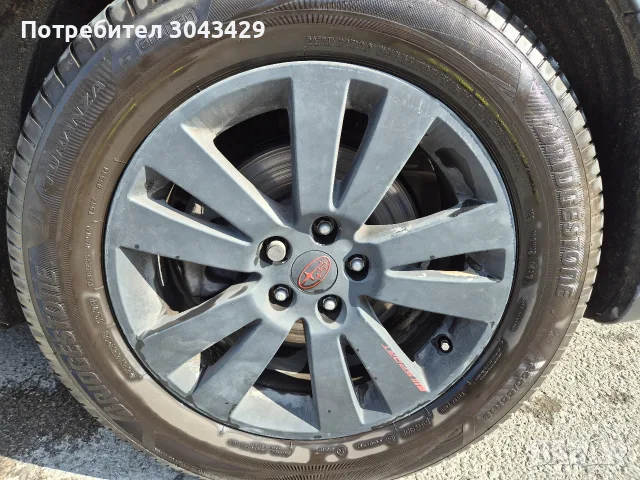 Джанти с гуми за Subaru Tribeca B10 / BRIDGESTONE TURANZA 6, снимка 9 - Гуми и джанти - 55427394