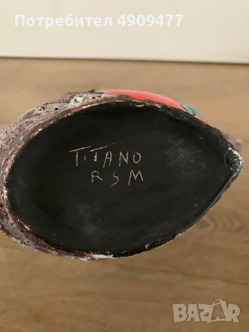 Рядка дизайнерска керамична кана Ceramica Titano – San Marino – Fat Lava – Mid-Century Modern, снимка 7 - Декорация за дома - 55638053