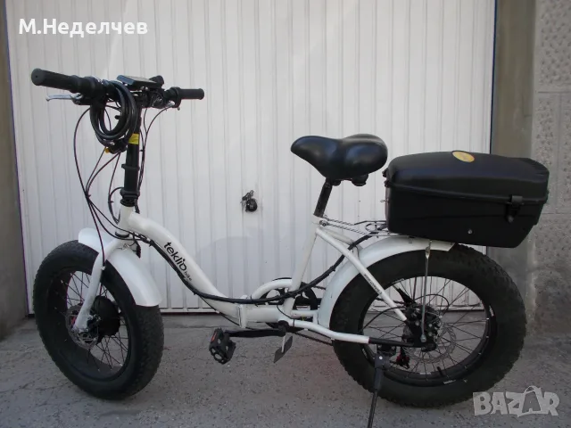 Електрически сгъваем 20" велосипед, снимка 11 - Велосипеди - 54006596