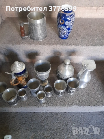 Колекционерски чаши и халби от калаи