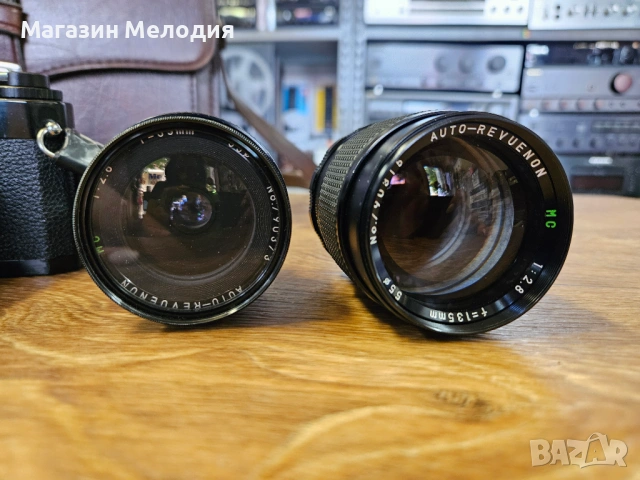 Ретро фотокомплект Revueflex SC1 + Обективи, Светкавица и Самоснимачка Haka Autoknips II, снимка 13 - Фотоапарати - 54710954